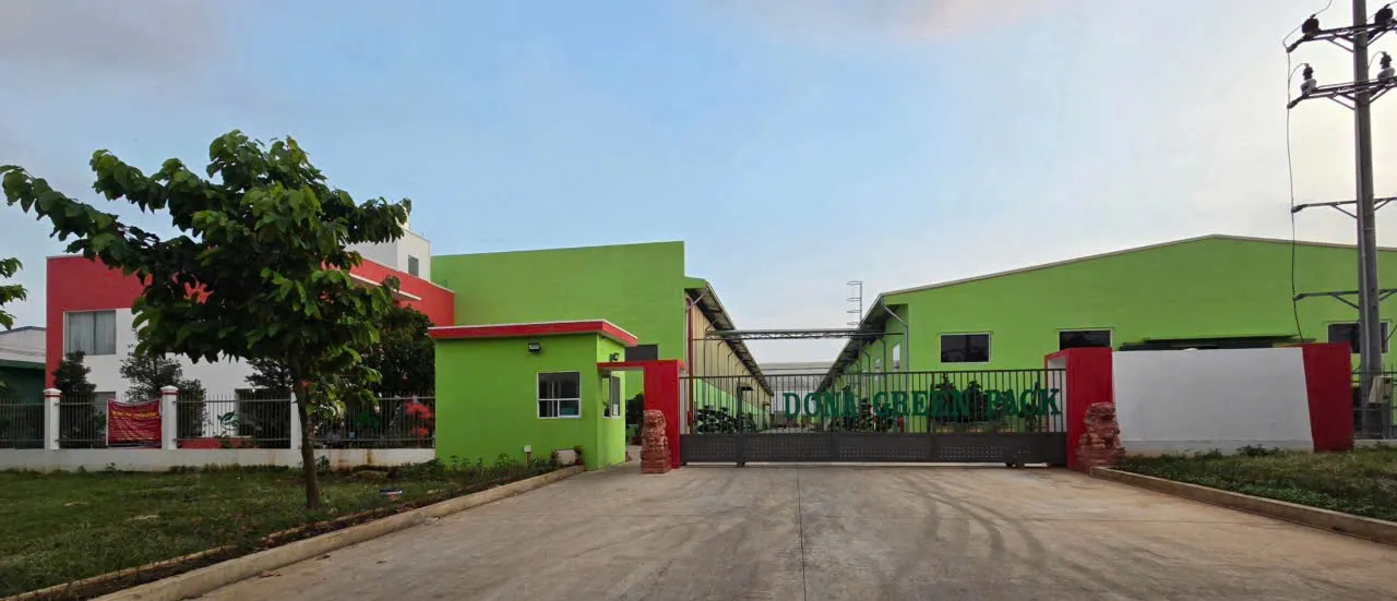 Toàn cảnh nhà máy Dona Green Pack tại KCN Long Khánh